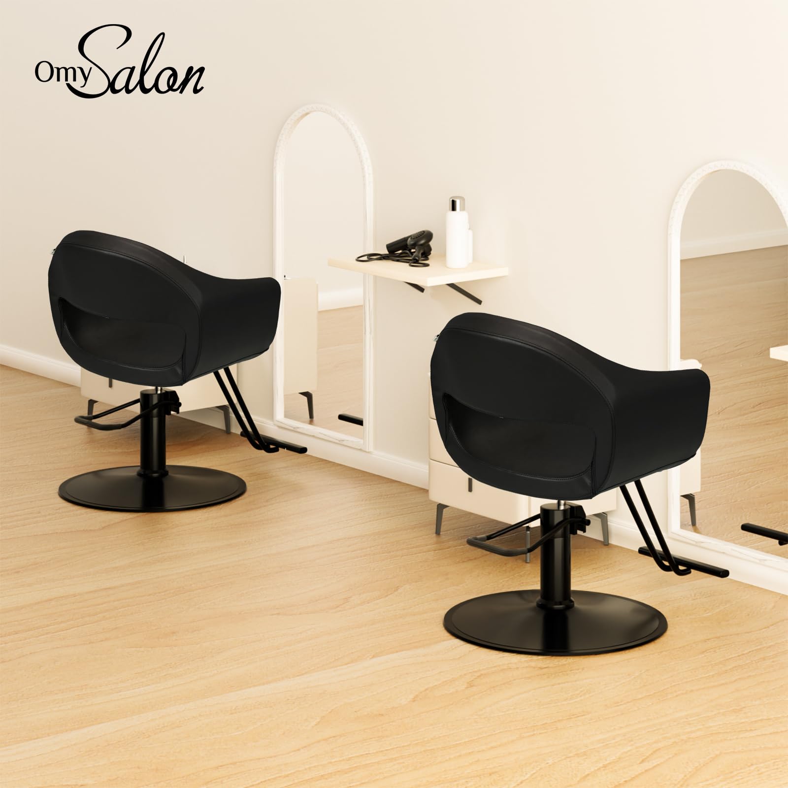 OmySalon SC3202 Heavy Duty 360°Swivel Hydraulic Styling Chair