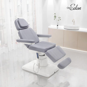 OmySalon LBT3 73in Multi-function 120° Rotation Electric Remote One-touch Operate 3 Motors Facial Massage Bed