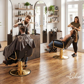 OmySalon SC4101 All Purpose Heavy Duty Hydraulic Reclining 360° Swivel Salon Chair