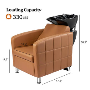 OmySalon Modern Salon Shampoo Bowl Unit & Salon Chair Bundle