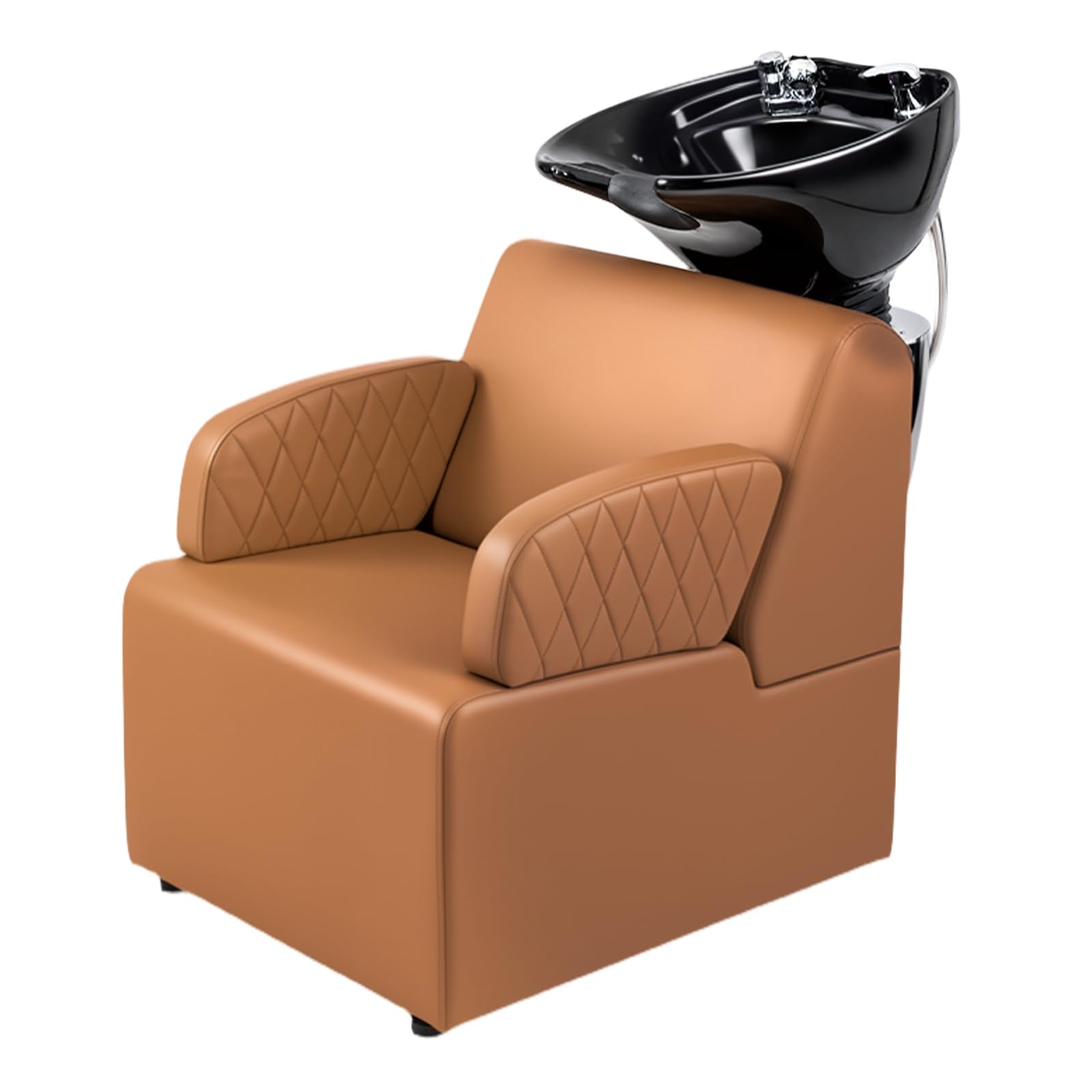 OmySalon BU2801 Salon Shampoo Bowl and Chair Backwash Unit with Large Ceramic Sink