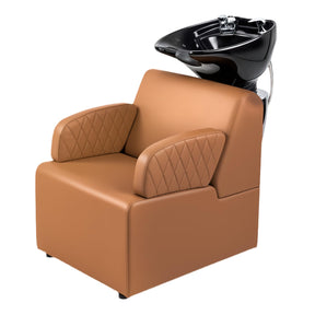 OmySalon BU2801 Salon Shampoo Bowl and Chair Backwash Unit with Large Ceramic Sink