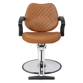 OmySalon SC2901 Ergonomic 360-Degree Swivel Hydraulic Hair Stylist Salon Chair with Curved Armrests