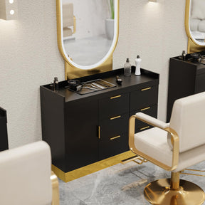 OmySalon WSCR Wall Mounted Hair Color Organizer Rack Cabinet Station