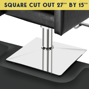 OmySalon Rectangle Anti Fatigue Mat Salon Barber Mat for Square Base Styling Chair 1/2in 3/4in Thick