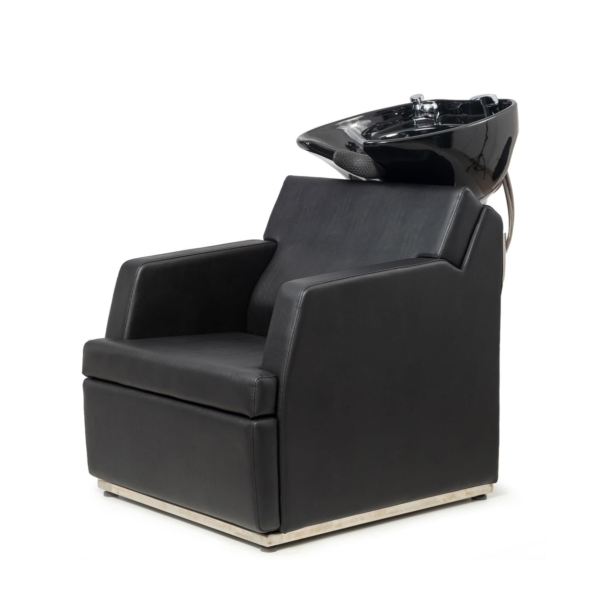 OmySalon BU2601 Salon Shampoo Backwash Chair with Tilting Porcelain Bowl