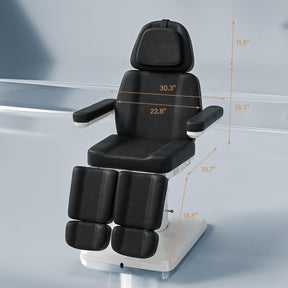 OmySalon LBTC2 73in Electric Tattoo Facial Bed with 2 Motors, Remote One-touch Operate, 90° Rotation and Adjustable Split Legs