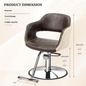 OmySalon SC3011 Heavy Duty 360° Swivel Hydraulic Styling Chair