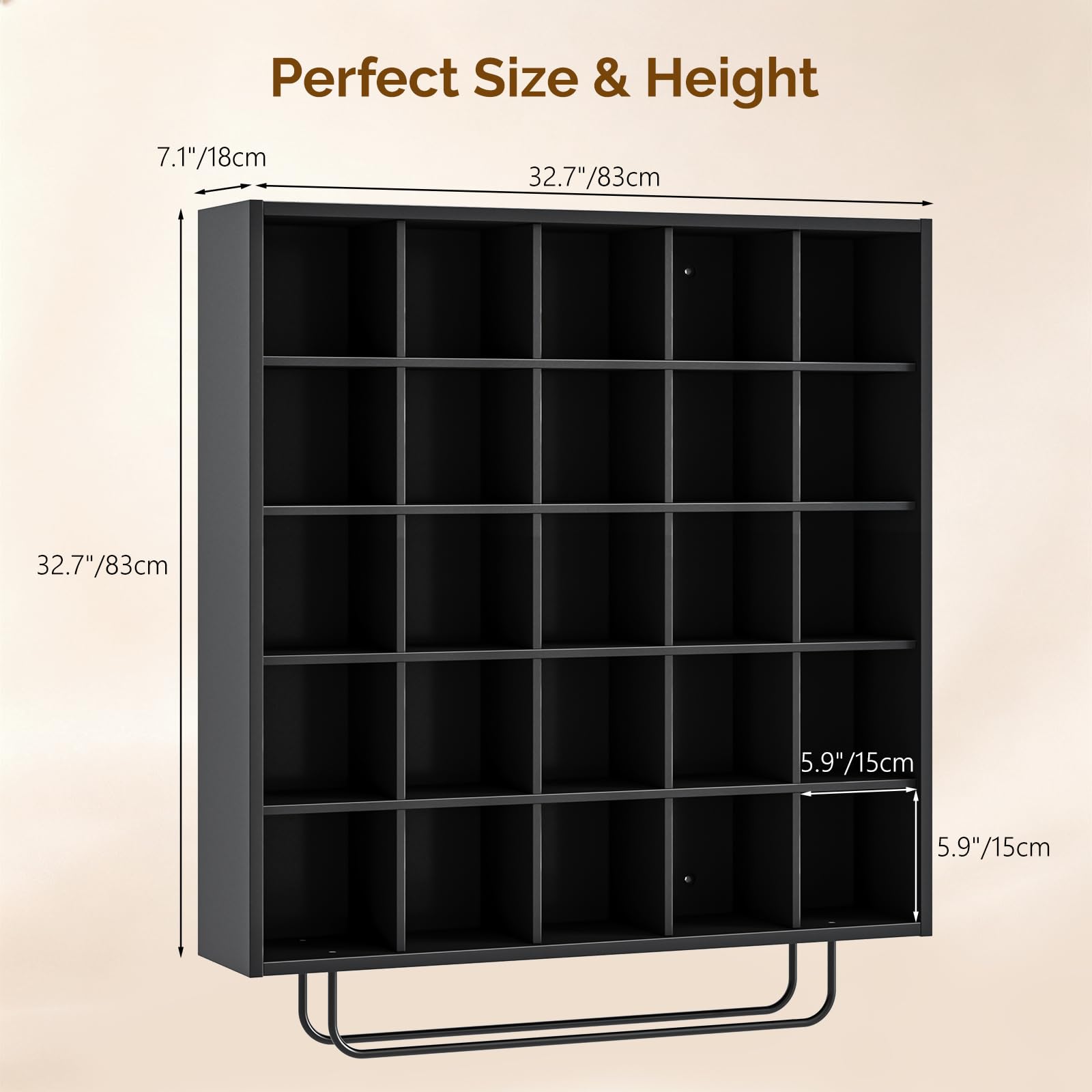 OmySalon SCRUC Wall-Mounted Hair Color Tube Organizer Rack