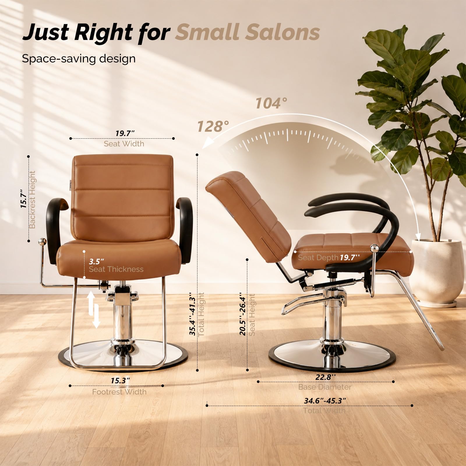 OmySalon SC3701 All Purpose Reclining Hydraulic Salon Styling Chair