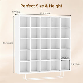 OmySalon SCRUC Wall-Mounted Hair Color Tube Organizer Rack