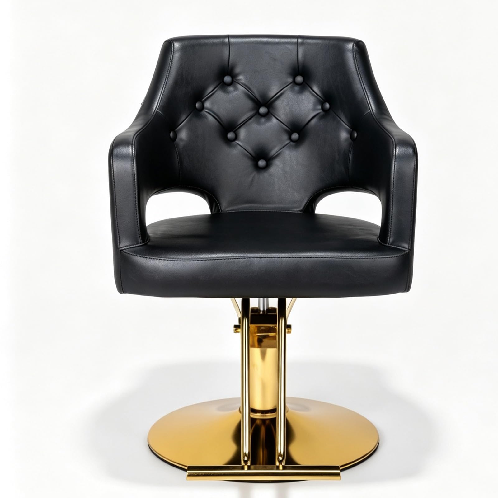 OmySalon SC2501 Sleek Heavy Duty Hydraulic 360-Degree Swivel Hair Stylist Salon Chair