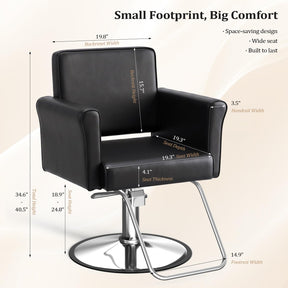 OmySalon SC2003 Heavy Duty 360° Swivel Hydraulic Salon Chair