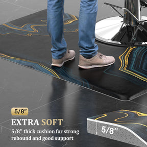 OmySalon Rectangle Salon Anti Fatigue Mat for Round Base Hair Stylist