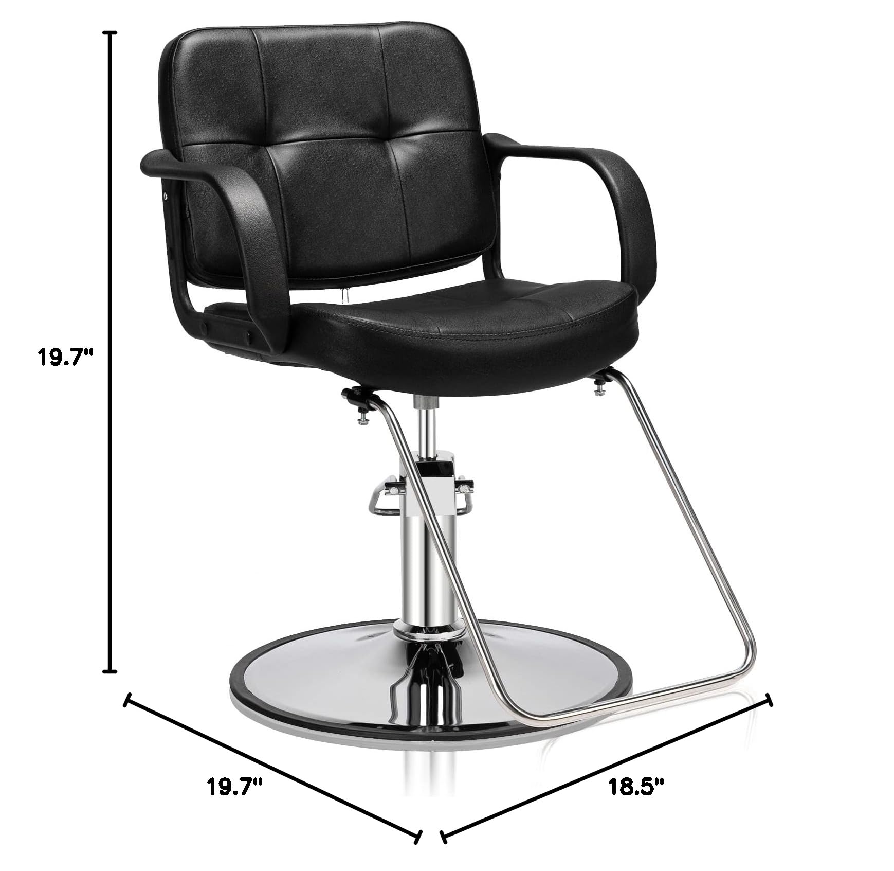 OmySalon SC1601 Hydraulic Adjustable Height 360° Swivel Styling Chair