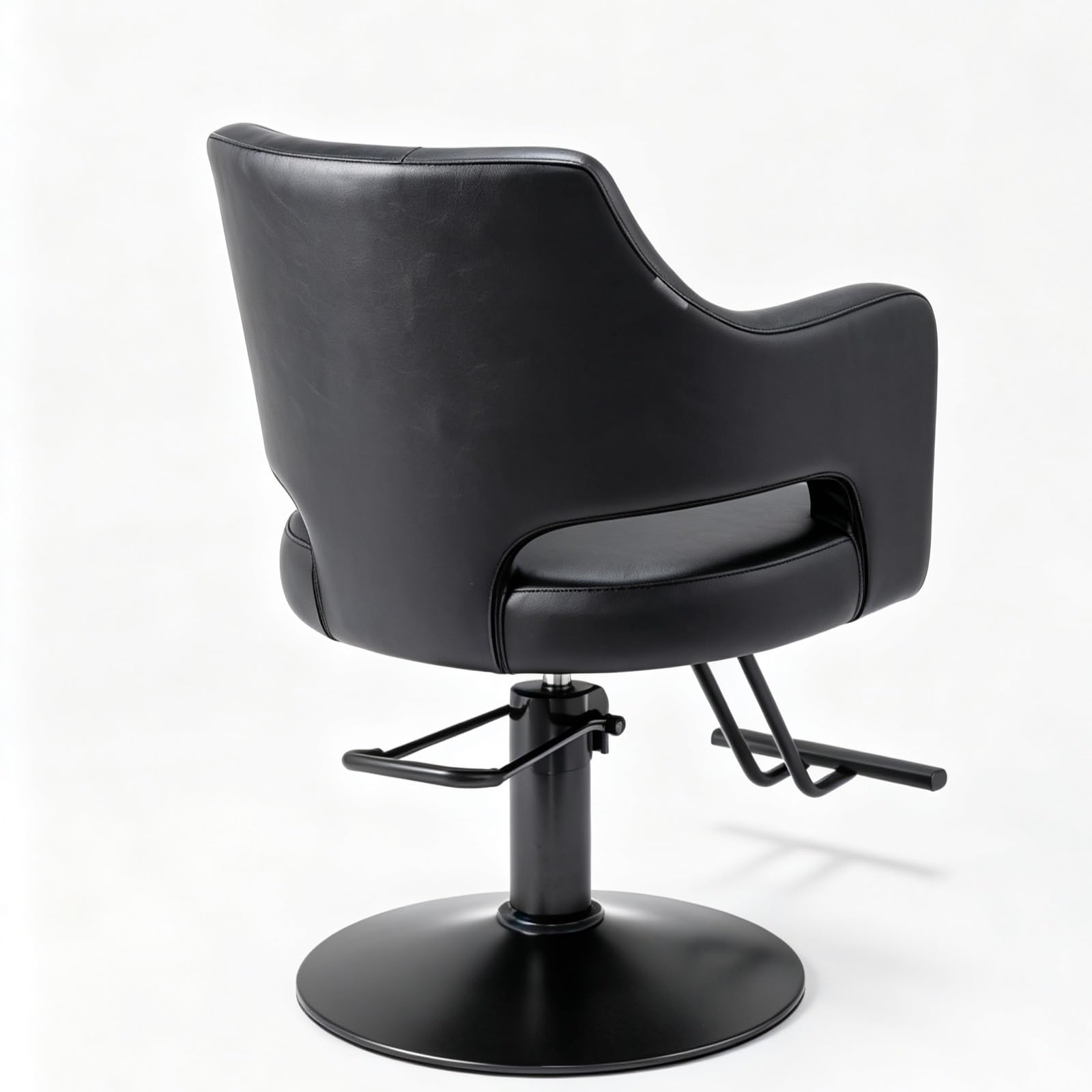 OmySalon SC2501 Sleek Heavy Duty Hydraulic 360-Degree Swivel Hair Stylist Salon Chair