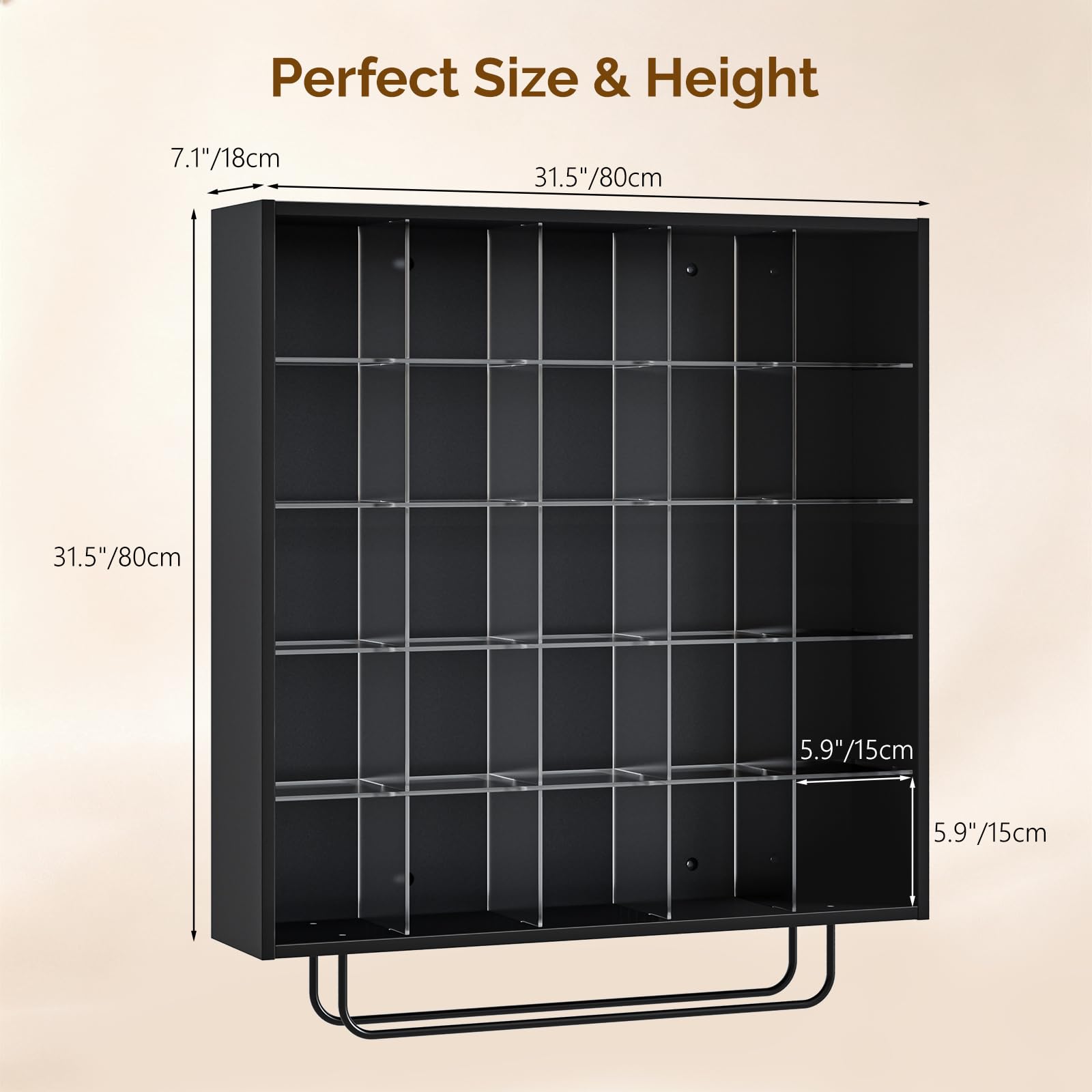 OmySalon SCRUC Wall-Mounted Hair Color Tube Organizer Rack