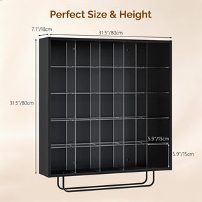OmySalon SCRUC Wall-Mounted Hair Color Tube Organizer Rack