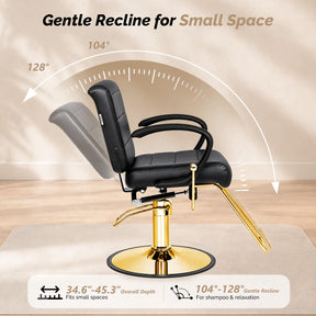 OmySalon SC3701 All Purpose Reclining Hydraulic Salon Styling Chair