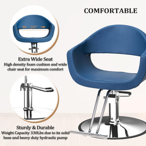 OmySalon SC3202 Heavy Duty 360°Swivel Hydraulic Styling Chair