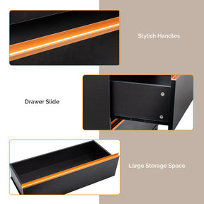 OmySalon HSCSM Salon Styling Storage Station w/Square Mirror & 3 Drawers 3 Hair Dryer Holders