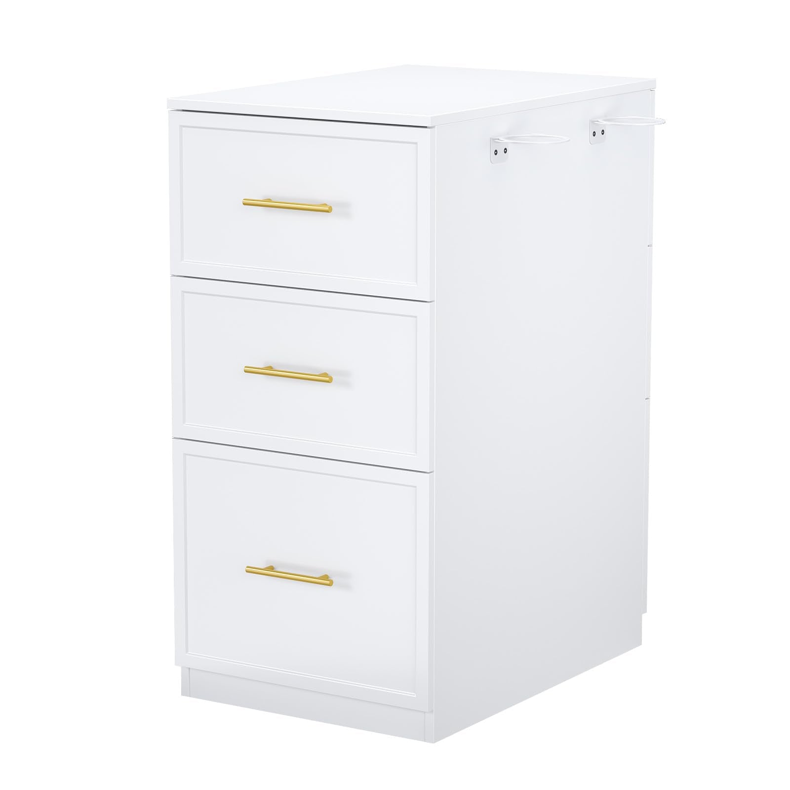 OmySalon DSCWSD Double-Sided Salon Styling Station with 6 Drawers 2 Tool Holders