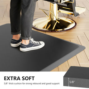 OmySalon 4'x4' Rectangle Salon Anti Fatigue Mat 5/8 in Thick