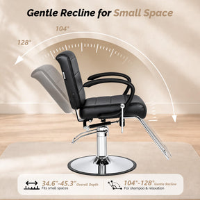 OmySalon SC3701 All Purpose Reclining Hydraulic Salon Styling Chair