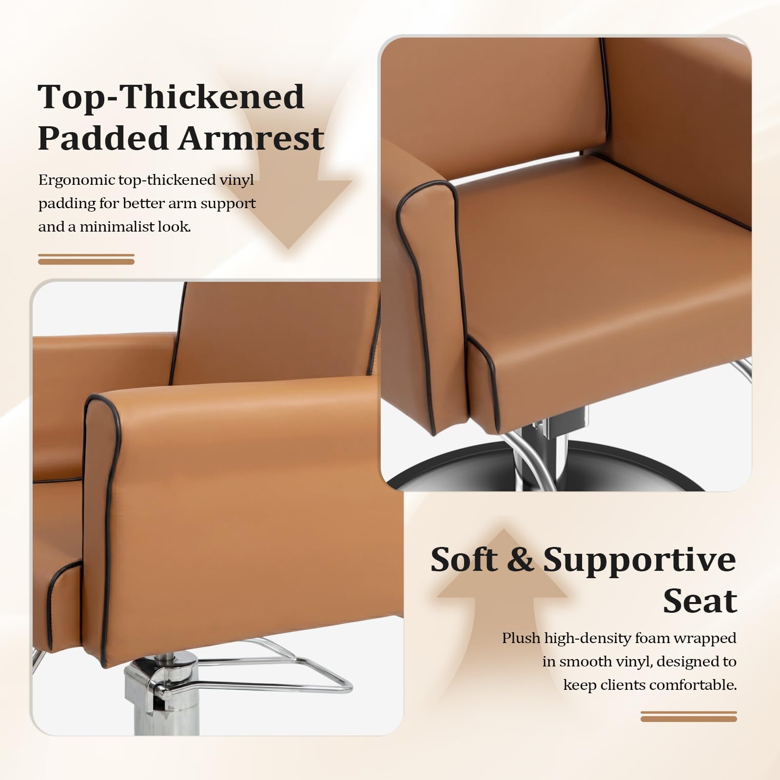OmySalon SC2003 Heavy Duty 360° Swivel Hydraulic Salon Chair