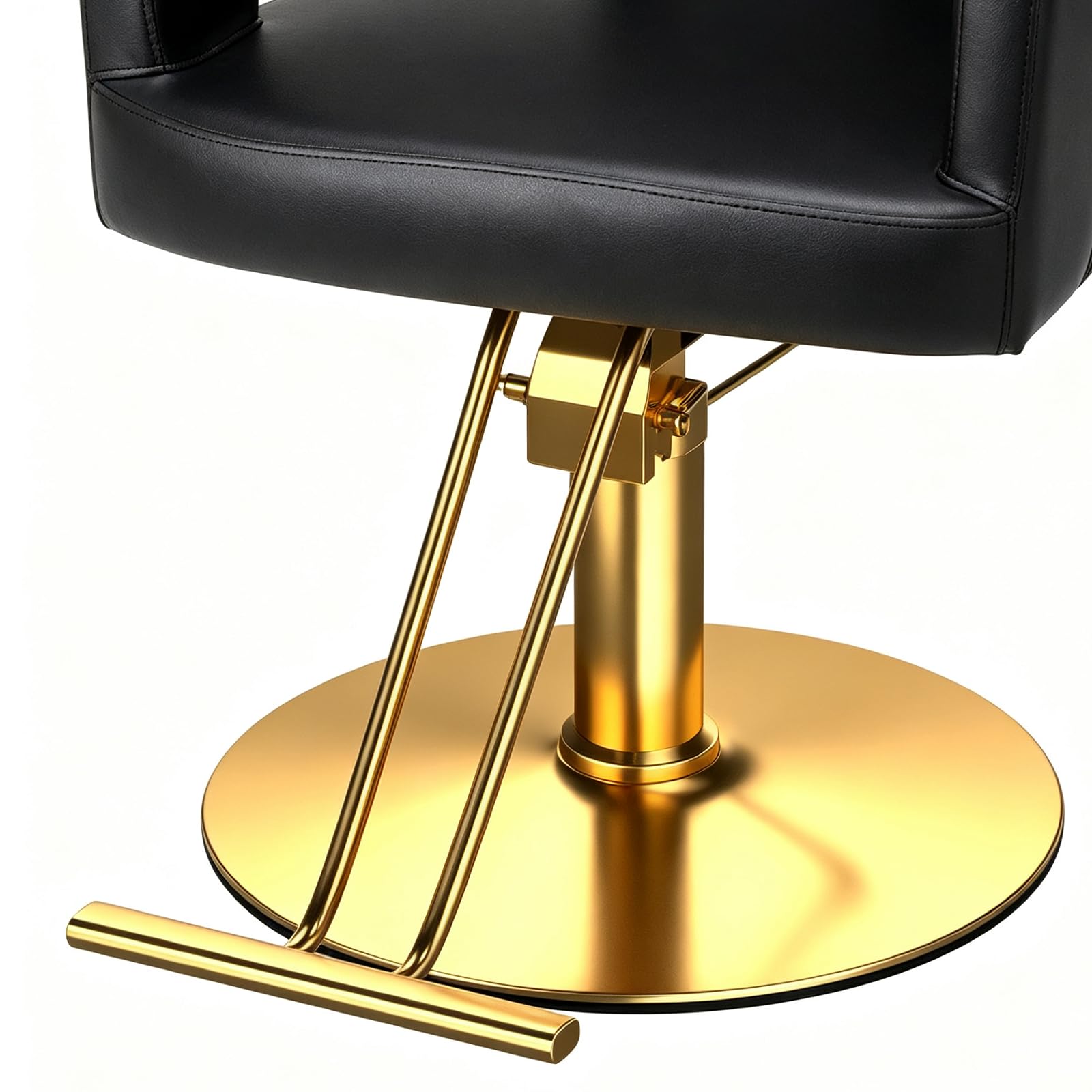 OmySalon SC2501 Sleek Heavy Duty Hydraulic 360-Degree Swivel Hair Stylist Salon Chair