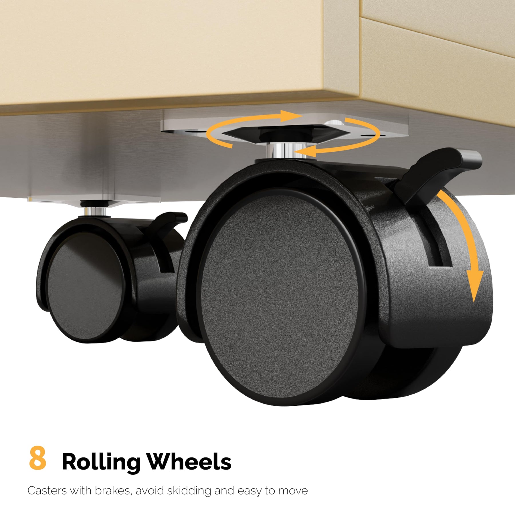 Omysalon MT-DC Nail Manicure Table w/Electric Dust Collector & Wrist Rest & 2 Open Spaces 1 Side Cabinet 4 Drawers