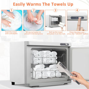 OmySalon 23L Hot Towel Warmer Cabinet for Facials Massage