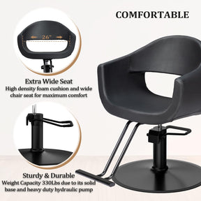 OmySalon SC3202 Heavy Duty 360°Swivel Hydraulic Styling Chair