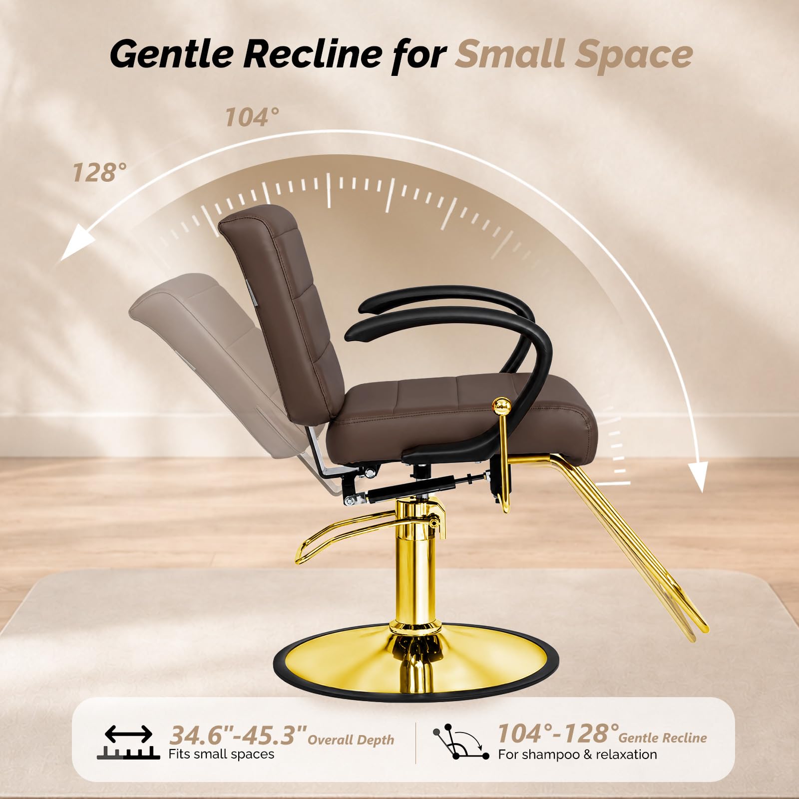 OmySalon SC3701 All Purpose Reclining Hydraulic Salon Styling Chair
