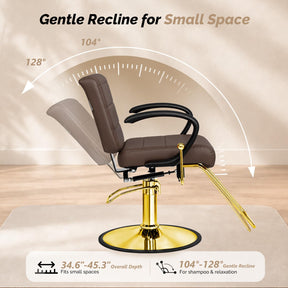 OmySalon SC3701 All Purpose Reclining Hydraulic Salon Styling Chair
