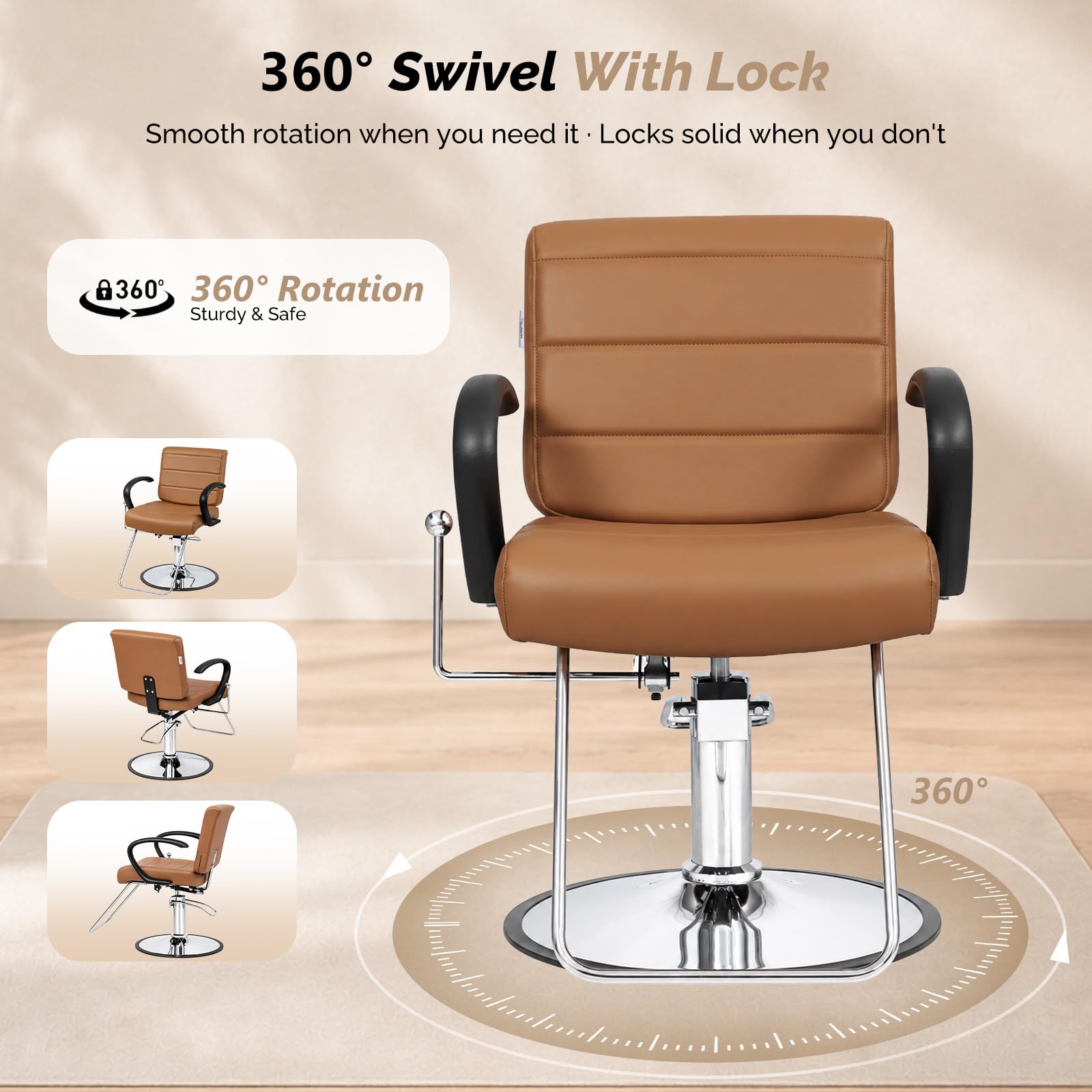 OmySalon SC3701 All Purpose Reclining Hydraulic Salon Styling Chair