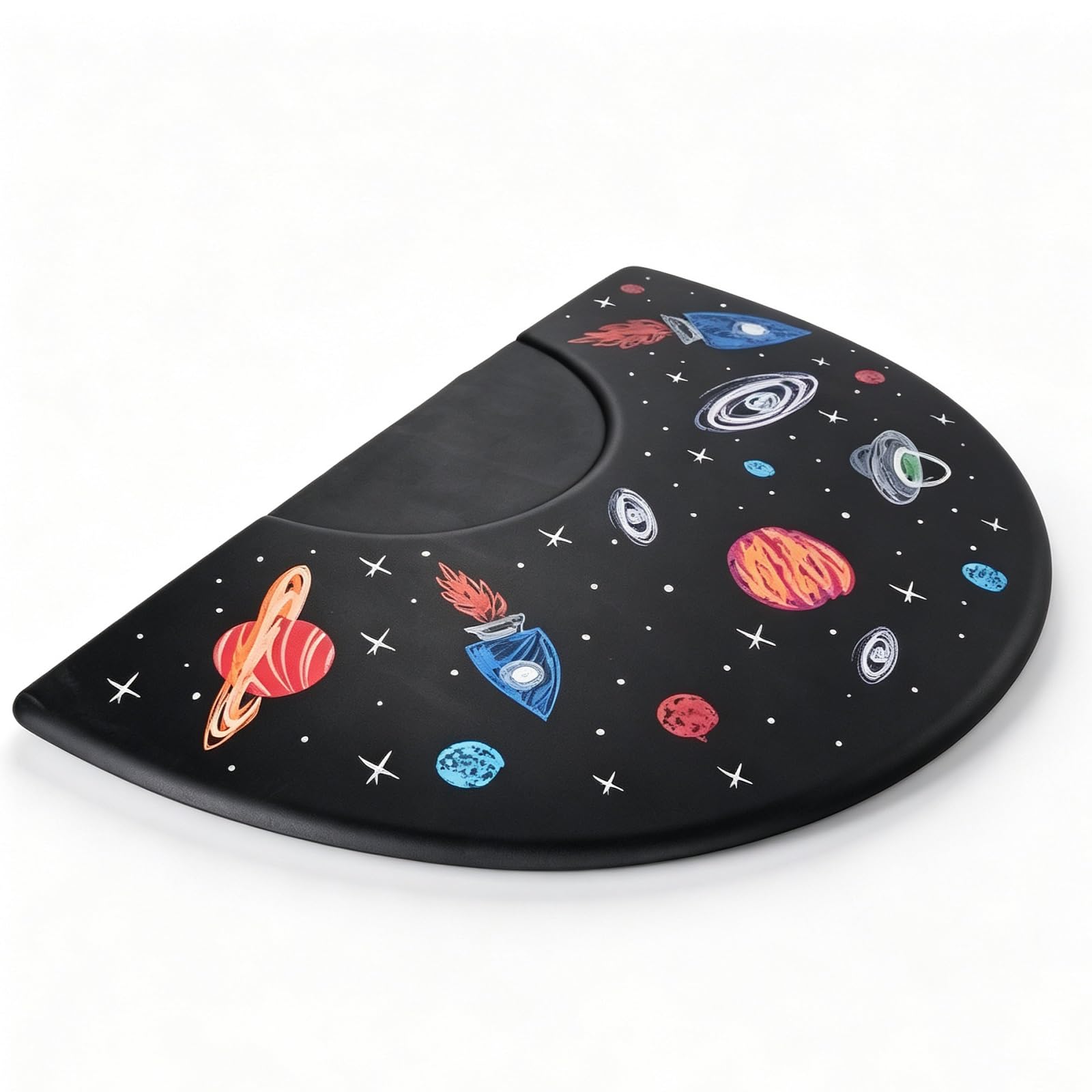 OmySalon 3' x 5' Kids Salon Anti-Fatigue Mat for Round Base Styling Chairs 5/8" Thick