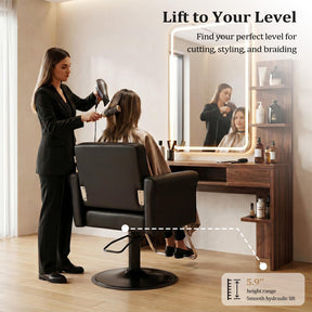 OmySalon SC2003 Heavy Duty 360° Swivel Hydraulic Salon Chair