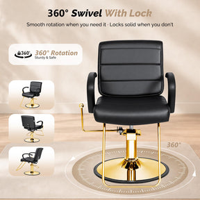 OmySalon SC3701 All Purpose Reclining Hydraulic Salon Styling Chair