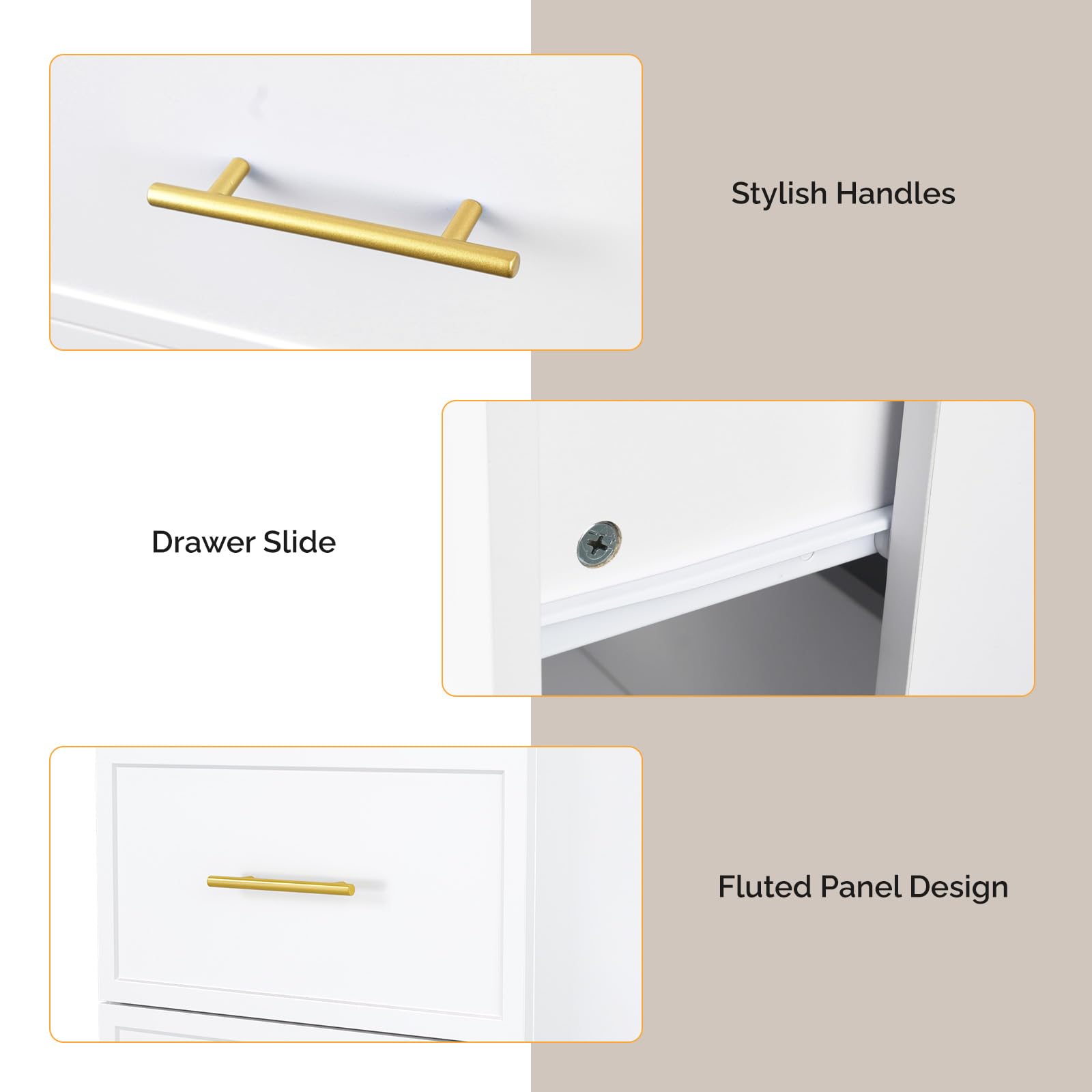 OmySalon DSCWSD Double-Sided Salon Styling Station with 6 Drawers 2 Tool Holders