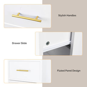 OmySalon DSCWSD Double-Sided Salon Styling Station with 6 Drawers 2 Tool Holders