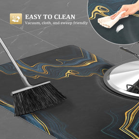OmySalon Rectangle Salon Anti Fatigue Mat for Round Base Hair Stylist