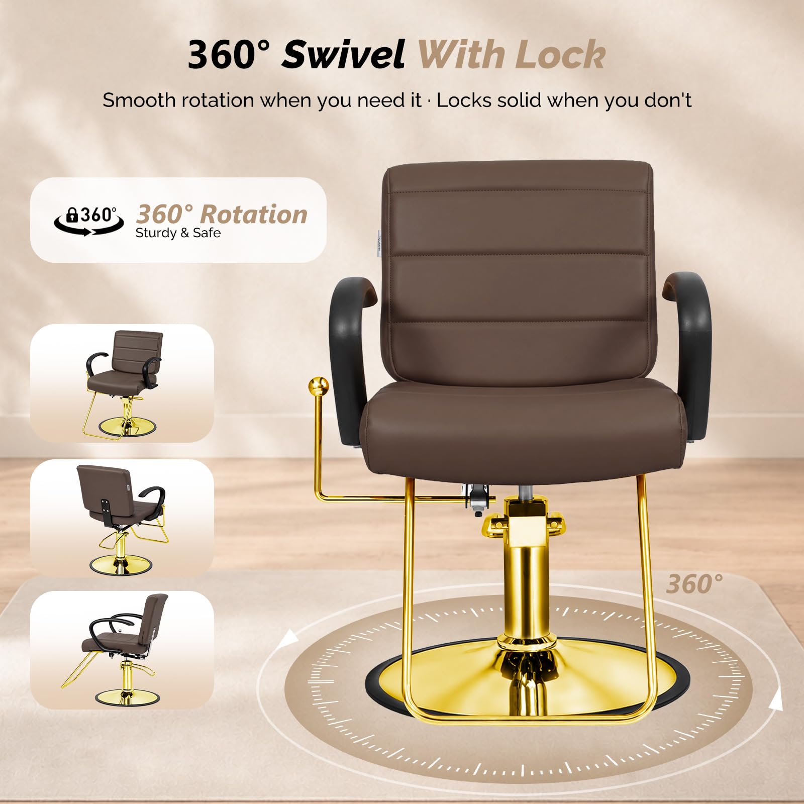 OmySalon SC3701 All Purpose Reclining Hydraulic Salon Styling Chair
