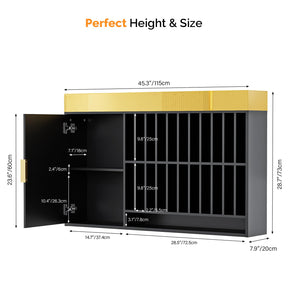 OmySalon WSCR Wall Mounted Hair Color Organizer Rack Cabinet Station
