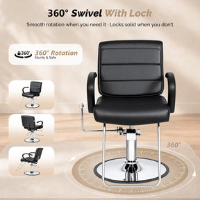 OmySalon SC3701 All Purpose Reclining Hydraulic Salon Styling Chair