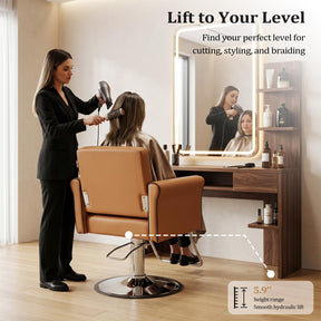 OmySalon SC2003 Heavy Duty 360° Swivel Hydraulic Salon Chair