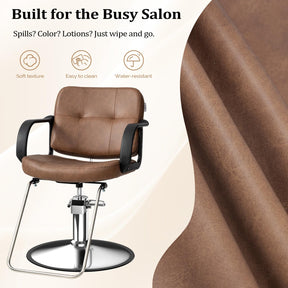 OmySalon SC1601 Hydraulic Adjustable Height 360° Swivel Styling Chair
