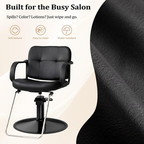 OmySalon SC1601 Hydraulic Adjustable Height 360° Swivel Styling Chair