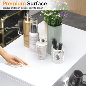 OmySalon DSCWSD Double-Sided Salon Styling Station with 6 Drawers 2 Tool Holders