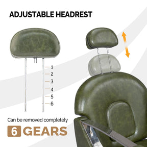 OmySalon SC2101 All Purpose Heavy Duty Reclining Hair Salon Chair w/Headrest